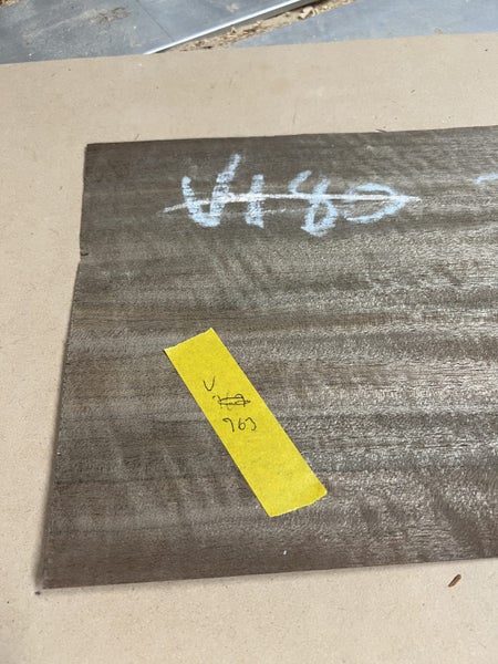 v763 Queensland Walnut wood veneer 880 x 200mm Carousel 3