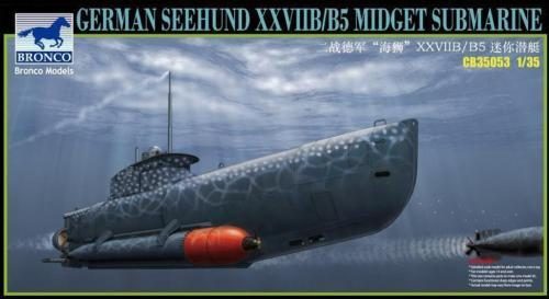 Bronco 1/35 Scale German Seehund XXVIIB/B5 Midget Submarine Plastic Model Kit... Carousel 1