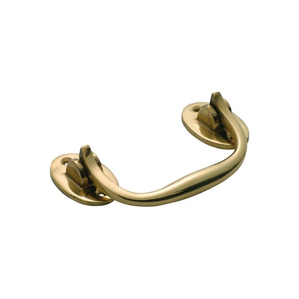 Tradco 3851PB Trunk Handle Polished Brass 120x68mm Carousel 1