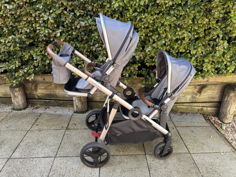 Babybee single & double pram Carousel 1