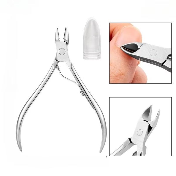 Stainless Steel Cuticle Nail Nipper Clipper For Manicure Pedicure Carousel 1