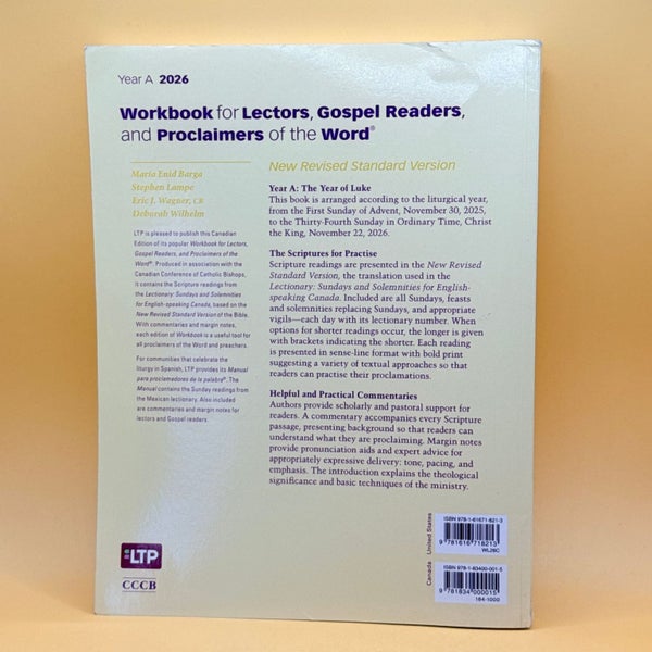2026 Workbook for Lectors, Gospel Readers, and Proclaimers of the Word (Canad... Carousel 2