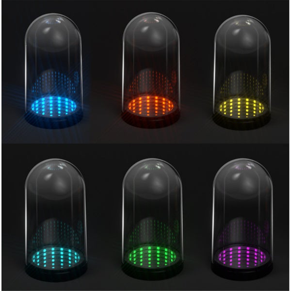 DOBE RGB LED Figure Dust Protect Case Thousand-layer Mirror Figure Display Box Carousel 2