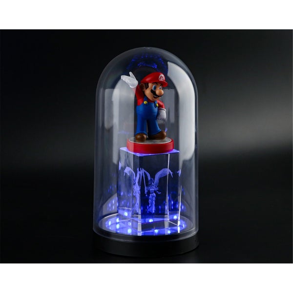 DOBE RGB LED Figure Dust Protect Case Thousand-layer Mirror Figure Display Box Carousel 7