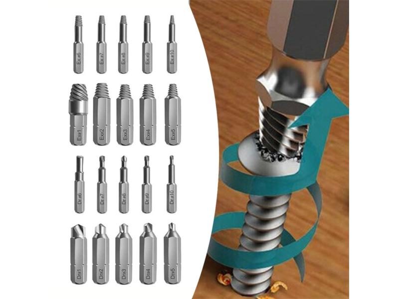 10pcs Set Broken Screw Extractor Drill Bit For Metal Carousel 2