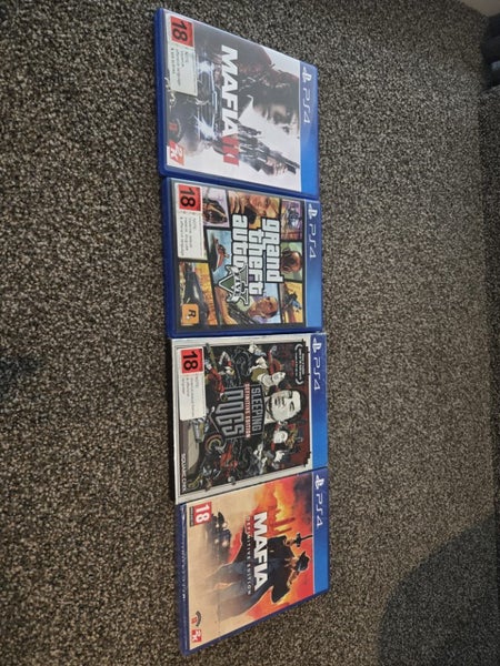 PS4- Grand Theft Auto V, Mafia III, Sleeping Dogs and Mafia Carousel 1