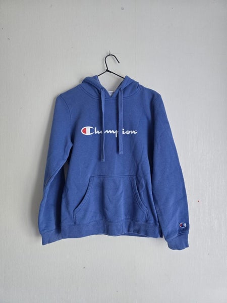 CHAMPION - Blue Logo Hoodie Sz S Carousel 2
