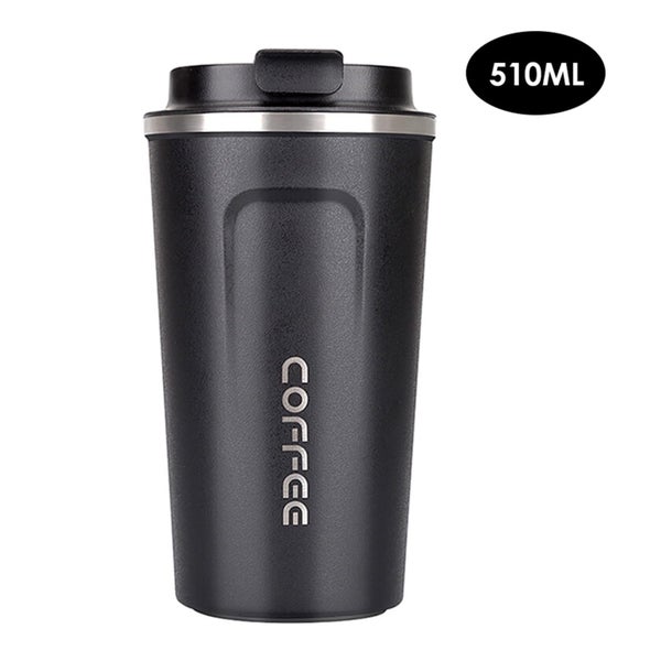 Stainless Steel Coffee Cup Leakproof Insulated Thermal Cup Car Portable Tra Carousel 1
