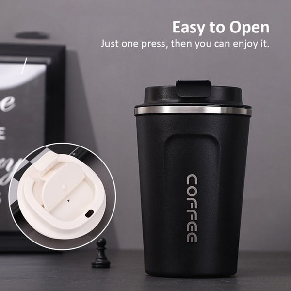 Stainless Steel Coffee Cup Leakproof Insulated Thermal Cup Car Portable Tra Carousel 8