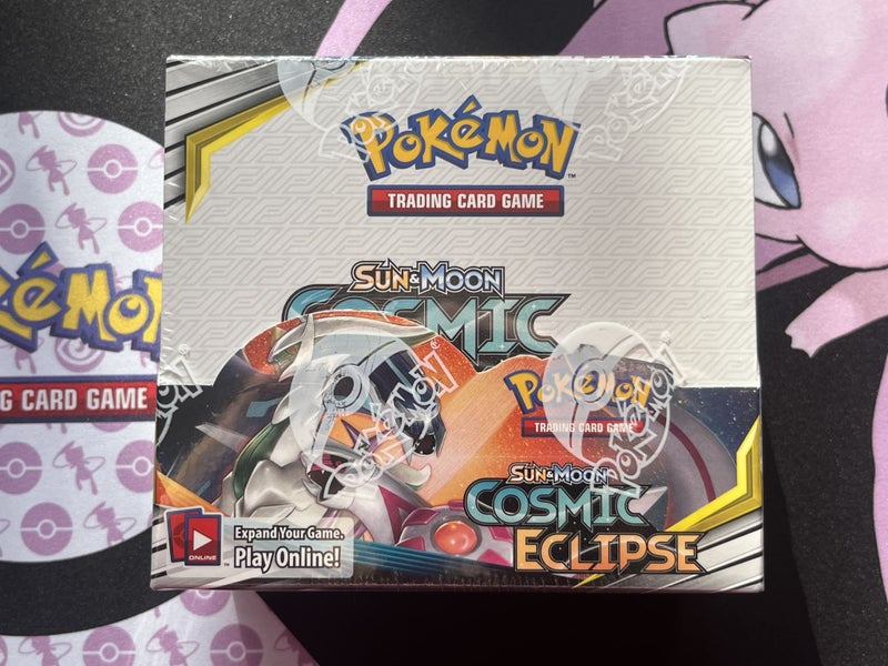 Pokemon Cosmic Eclipse Booster Box Factory Sealed with Acrylic Case Carousel 2