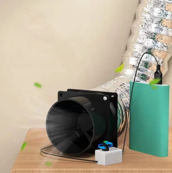 Small Powerful USB Extractor Installation-free Ventilation Exhaust Fan Carousel 2