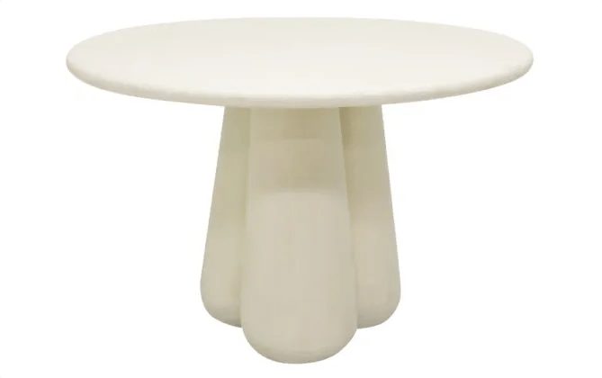 Lima Rendered Round Dining Table Carousel 1