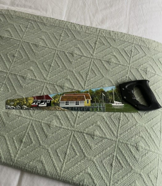 One of a kind hand painted Saw Carousel 1