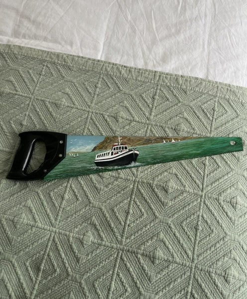 One of a kind hand painted Saw Carousel 2