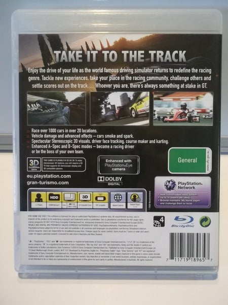 PS3 Game - Gran Turismo 5 - Has Manual - Excellent Condition Carousel 3