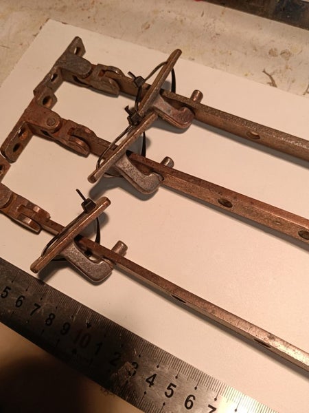 Antique brass casement window stays no Carousel 2