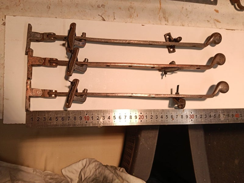 Antique brass casement window stays no Carousel 1