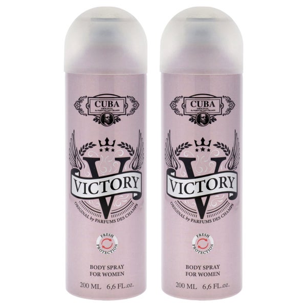 Cuba Victory by Cuba for Women - 6.6 oz Body Spray - Pack of 2 Carousel 1