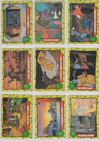 TEENAGE MUTANT NINJA TURTLES 54 FROM 88 CARDS ALL IN MINT CONDITION Carousel 1