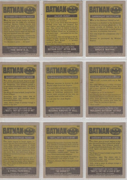 BATMAN CARDS Carousel 2