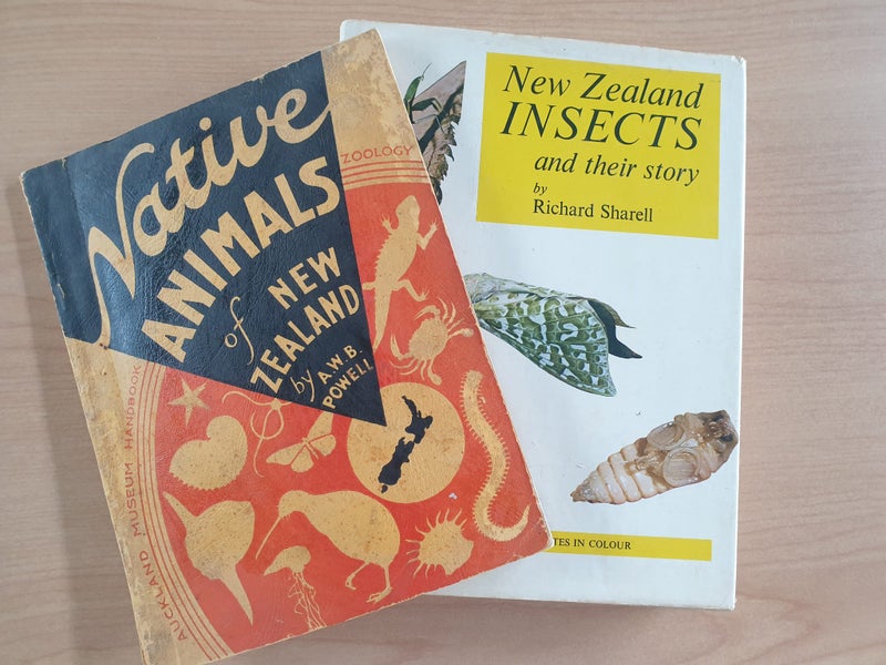 2 collectable informative books. NZ Insects. NZ Native Animals. 1971, 1954 Carousel 1