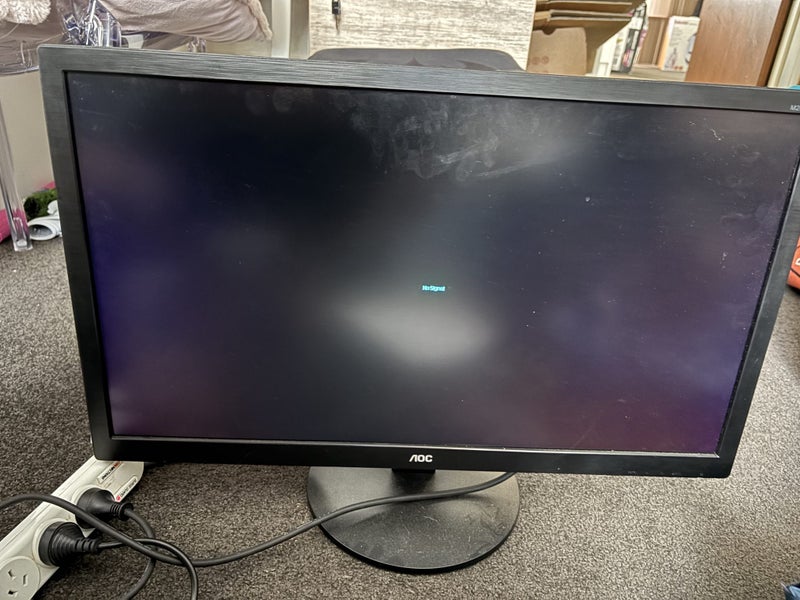 PS4 with 2 controllers and 28’ monitor Carousel 2