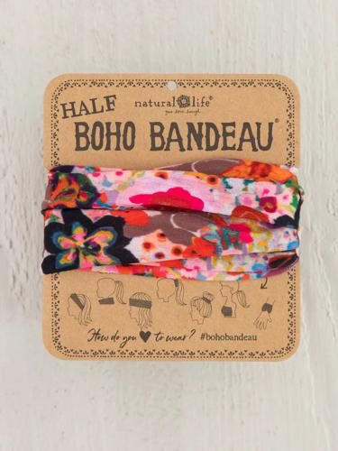 Half Boho Bandeau - Meadow Pink Carousel 1