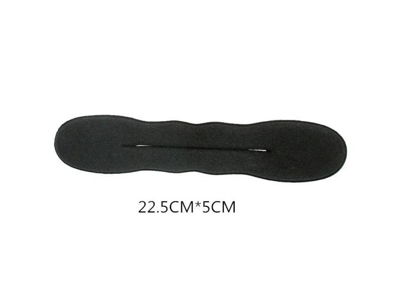 Hair Styling Donut Bun Curler Maker 1/2pc 17.5/22.5cm Black Carousel 1