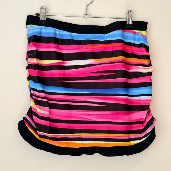 Brand Unknown | Waist 76cm Multicolored Stretch Striped Skirt Carousel 5