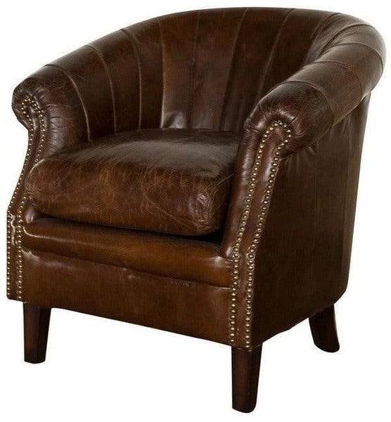 Roosevelt Tub Armchair Vintage Cigar Carousel 1