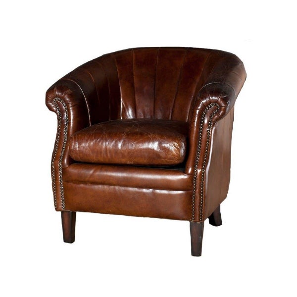 Roosevelt Tub Armchair Vintage Cigar Carousel 2