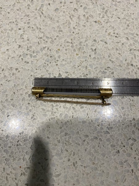 Antique 9ct gold thermometer brooch Carousel 4