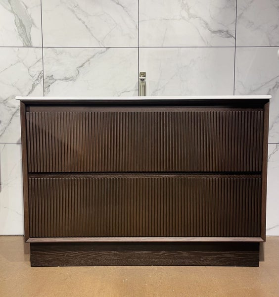 Timber Veneer Floor standing vanity 1200 MODA-1200FS Carousel 1