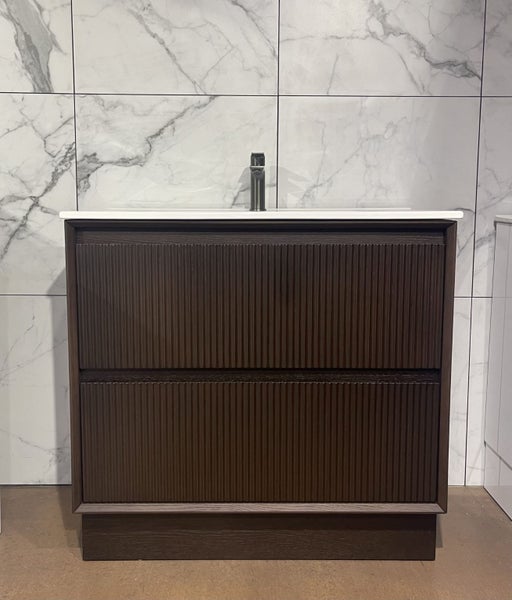 Timber Veneer Floor Standing vanity 750 MODA-750FS Carousel 1