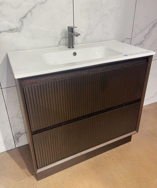 Timber Veneer Floor Standing vanity 750 MODA-750FS Carousel 2