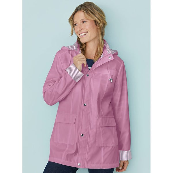 Beat the rain with his Nautical Parka - Size 16 - Warm Purple - hood zips off Carousel 1