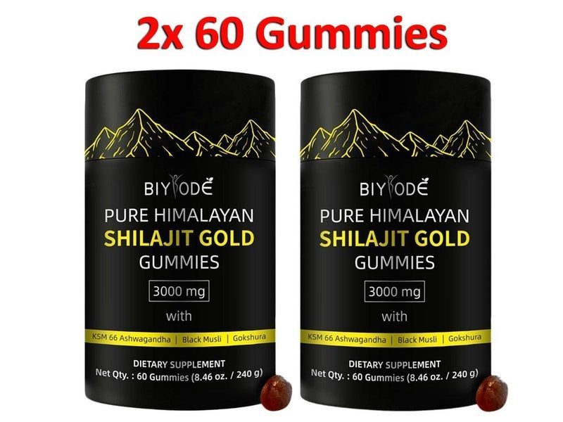 Pure Himalayan Shilajit Gummies - Natural Health Supplement 2pcs Carousel 1