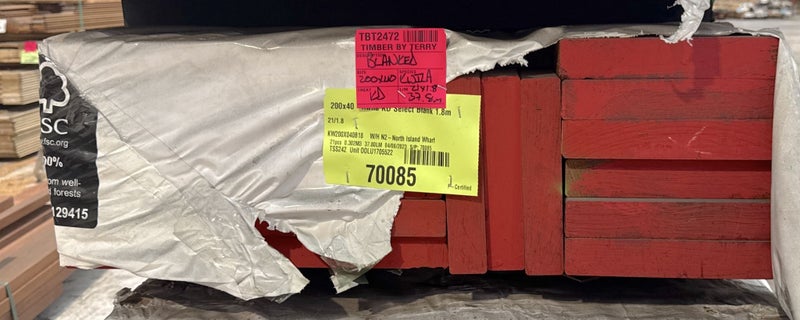 KWILA, BLANKS, 200 x 40mm, KILN DRIED, ETHICALLY SOURCED - 37.8m - TBT2472 Carousel 2