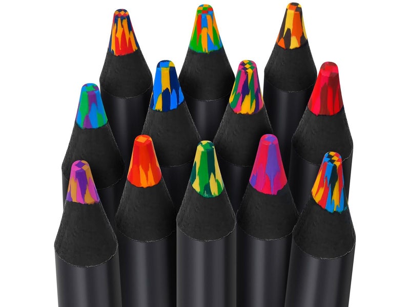12Pcs Colors Rainbow Pencils Stocking Stuffers for Coloring Drawing Sketching Carousel 2
