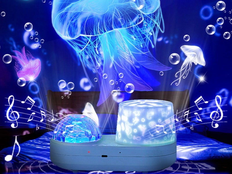 Ocean Star Projector Night Light Rotating Galaxy Bedroom Lamp Carousel 2