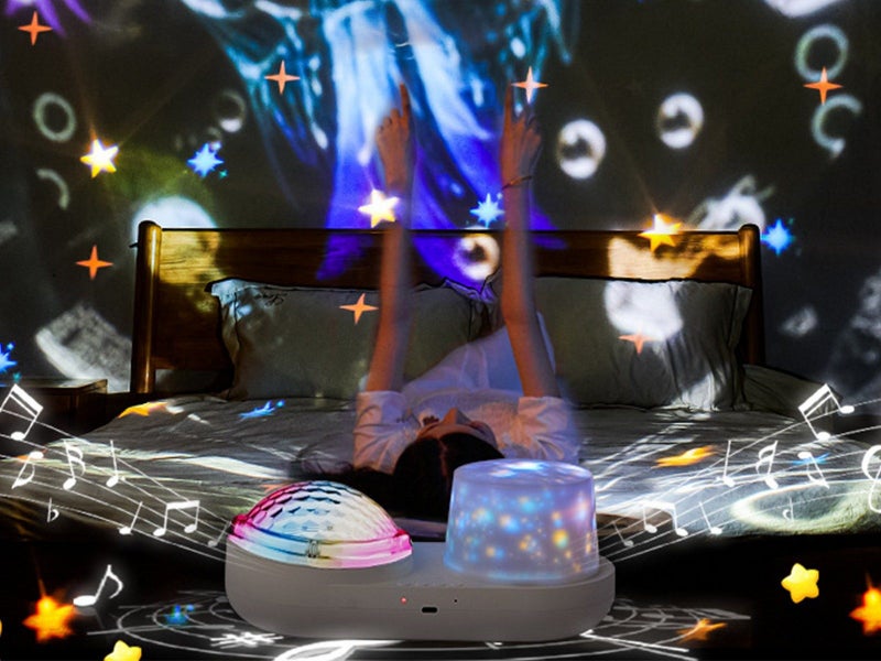 Ocean Star Projector Night Light Rotating Galaxy Bedroom Lamp Carousel 5