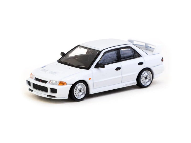 Tarmac Works GLOBAL64 1/64 Mitsubishi Lancer RS Evolution III White - Lamley ... Carousel 2