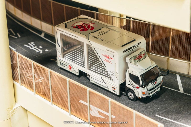Tarmac Works TRUCK64 1/64 Mitsubishi Fuso Canter Mobile Display Truck EVA Racing Carousel 1