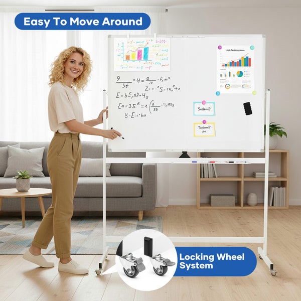 Magnetic Whiteboard Stand Carousel 1
