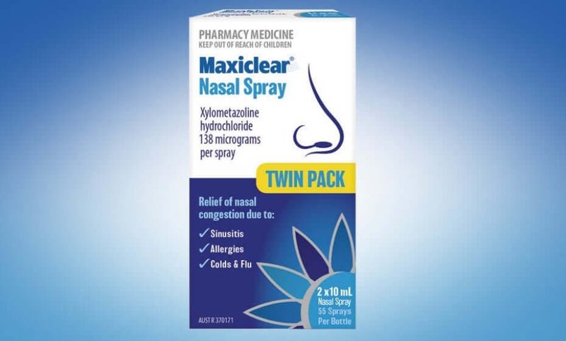 Maxiclear Nasal Spray 10ml x (Twin Pack) Carousel 1