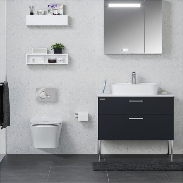 END OF LINE: SIGNATURE WALL HUNG TOILET PACKAGE WITH GROHE INWALL CISTERN + PP Carousel 8