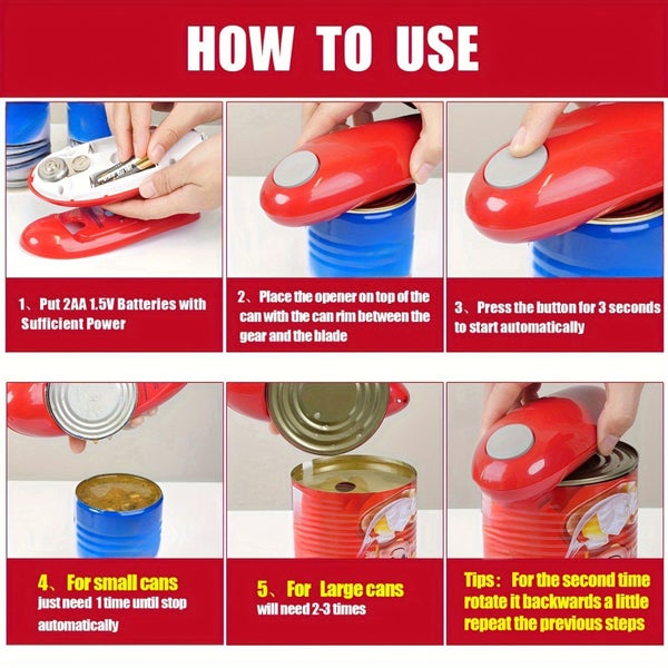 Automatic Can Opener: Effortless Kitchen Aid Carousel 7