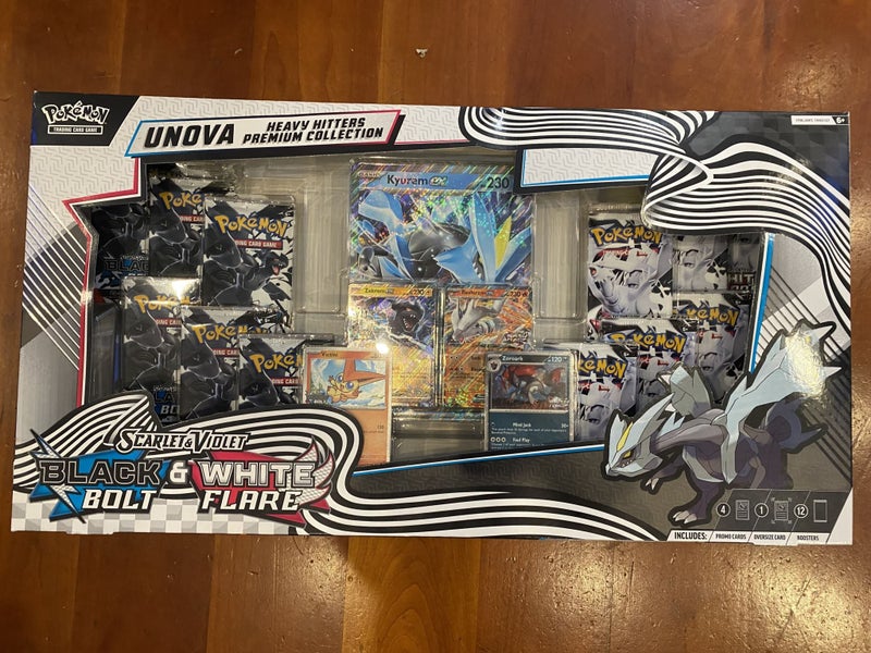 Pokemon TCG Unova Heavy Hitters Premium Collection Black Bolt White Flare Sealed Carousel 1