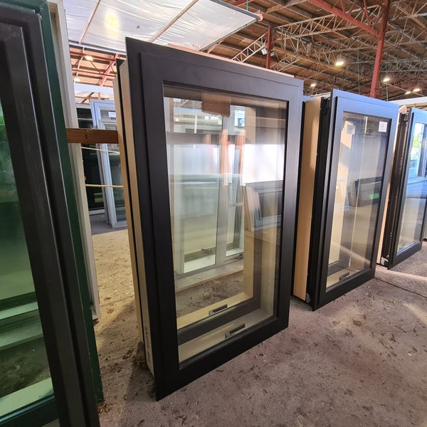 NEW Double Glazed Aluminium Window 600 x 1000 | Matte Black #4817 Carousel 1