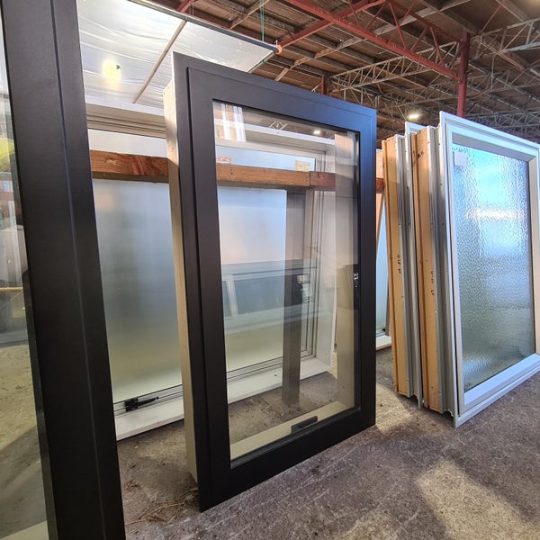 NEW Double Glazed Aluminium Window 600 x 1000 | Matte Black #4811 Carousel 1
